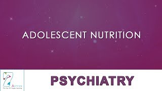 ADOLESCENT NUTRITION [upl. by Reivad]