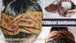 FREE TUTORIAL  How To Make Headbands With Buttons Perfect For Holding Medical Masks  DIY [upl. by Lamraj831]