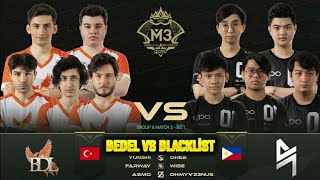 BEDEL BDL VS BLACKLİST M3 WORLD CHAMPİONSHİP 1080 P 4 K Mobile Legends Bang Bang [upl. by Mharg849]