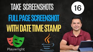 How To Take Screenshot In Playwright  Capture Screenshot of full Page  Playwright Java Tutorial [upl. by Aihtnyc]