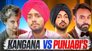 DILJIT DOSANJH vs KANGANA CONTROVERSY  BABBU MAAN REPLY ON KANGANA [upl. by Uzzial338]