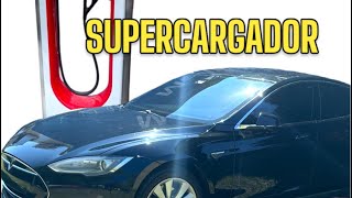 ¿Como cargar un tesla en un Súper Cargador [upl. by Wain530]