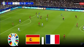 Spain vs France 21  SemiFinal  UEFA Euro Cup 2024  eFootball Pes 21 Gameplay [upl. by Aenet880]