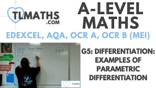 ALevel Maths G508 Differentiation Examples of Parametric Differentiation [upl. by Glialentn562]