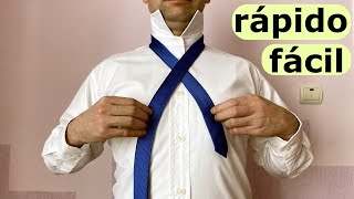 Cómo hacer nudo de corbata fácil y rápido Nudo Windsor [upl. by Jaye]