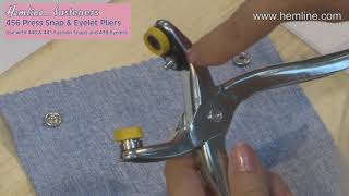 Press Snap amp Eyelet Pliers  Use with 440 amp 445 Fashion Snaps amp 438 Eyelets [upl. by Htebazile]