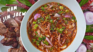 SPICY THAI BBQ DIPPING SAUCE  NAM JIM JAEW  น้ำจิ้มแจ่ว [upl. by Feinberg]