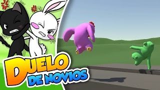 ¡Combate epico en la autopista 38 Duelo de novios Gang Beasts [upl. by Danelle559]