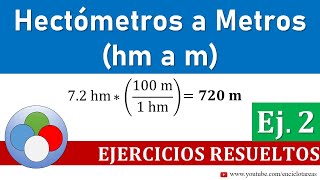 Hectómetros a Metros hm a m  Parte 2 [upl. by Htor]