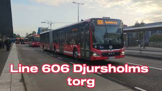 Bussar vid Danderyds sjukhus  Buses at Danderyds sjukhus [upl. by Euqirrne]