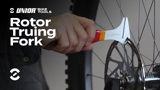 Rotor Truing Fork  Product Overview  Unior Bike Tools [upl. by Nurat]