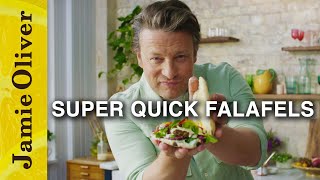 Super Quick Falafels  Jamie Oliver [upl. by Mervin]