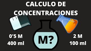 COMO SE CALCULA LA MOLARIDAD DE UNA MEZCLA CON DIFERENTES CONCENTRACIONES Química básica [upl. by Eihcir492]