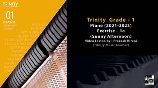 Trinity Grade 1 Piano 2021  2023  Exercises 1a Sunny Afternoon [upl. by Gladine]