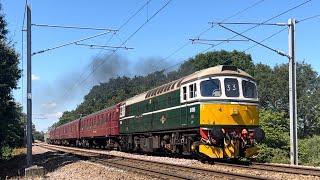 33012 and 66793 work The Waterside Wanderer around Essex  280724 [upl. by Ziladnerb]