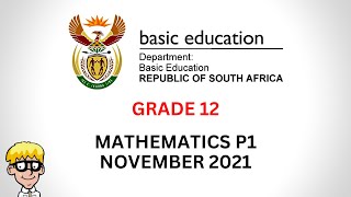 2021 Maths Paper 1 Grade 12 [upl. by Durarte]