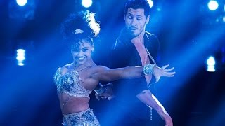 Laurie Hernandez Performs a Salsa on Dancing with the Stars [upl. by Ayotol]