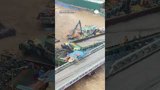 Typhoon Chaos Barges Collide with Bridge in Philippines [upl. by Artim]