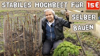 Stabiles Hochbeet für 15€ selber bauen  DIY Hochbeet aus Metal [upl. by Amadis]