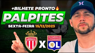 PALPITES DE FUTEBOL PARA HOJE 15 12 2023 SEXTAFEIRA  BILHETE PRONTO  BET GREEN 🍀 [upl. by Tolmach]