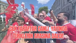 Çek taraftar Türklerin arasına girdi [upl. by Noteek241]