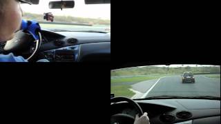 How works Eibach Pro Kit on race track Ford Focus [upl. by Atnahs415]