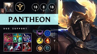 Pantheon Support vs Lulu Vision Controller  EUW Master Patch 1418 [upl. by Derby435]