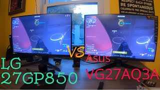 Asus VG27AQ3A VS LG GP850 Everyday man review [upl. by Notneb372]