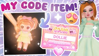 NEW CODE ITEM REVEALED FOR DRESS TO IMPRESS My Very Own CODE Dollie Coming This Weekend [upl. by Kendra91]