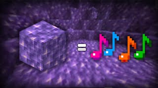 Making music with amethyst blocks in Minecraft [upl. by Ydnirb]