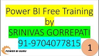 Power BI Free training Session 1 Power BI Training amp Implementation in IndiaUSUKDubaiAustralia [upl. by Kjersti]