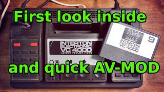 INTERTON ELECTRONIC VC 4000 VIDEO COMPUTER AVMOD and first look inside the console [upl. by Pearle]