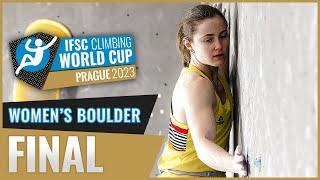 Womens Boulder final  Prague 2023 [upl. by Paik]