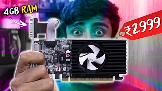 I Bought The Cheapest 4GB Graphic Card Possible⚡️That Can Run GTA5 Minecraft Unboxing 3000rs GPU🔥 [upl. by Ladnor]