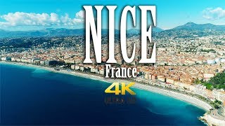 Nice France in 4K Côte dAzur Nice Aerial [upl. by Mallina]