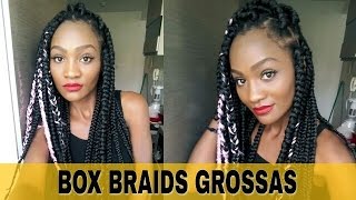 COMO FAZER TRANÇAS BOX BRAIDS EM APENAS 2 HORAS [upl. by Hadihsar]