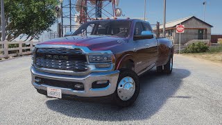 2020 Ram 3500HD Dually  GTAV Mod ShowcaseVS The Police [upl. by Randolph]