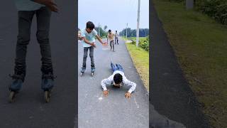 Skating unexpected public reactions😱😭skatersinline skatesskateboardingshortsyt shorts [upl. by Cattan]