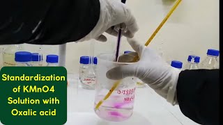 Standardization of Potassium Permanganate solution with oxalic acid [upl. by Maise]