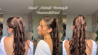 Event  Abiball  Hochzeits Frisurentutorial mit Hack🤍 [upl. by Herbst]