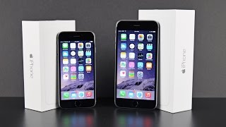 Apple iPhone 6 vs 6 Plus Unboxing amp Comparison [upl. by Danica790]