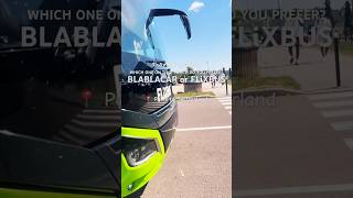 Paris to Anywhere part of EUROPE BLABLACAR or FLiXBUS blablacar flixbus bus youtubeshorts 303 [upl. by Wendie]