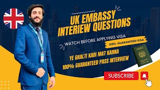 UK Student Visa Embassy Interview Questions 2024  UK Visa Application Process 2024 [upl. by Yhtorod]