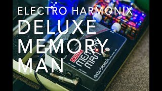 ElectroHarmonix Deluxe Memory Man XO  Analog DelayChorusVibrato Pedal Review [upl. by Sanfourd886]