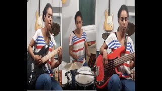 Moloko  Sing It Back  quot2 Minutes Withquot bassdrumguitar cover [upl. by Leonora582]