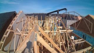 Installing Roof Trusses [upl. by Larry186]