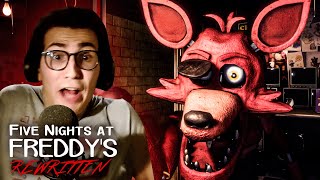 FOXY ATTACKS AND MINIGAMES  Five Nights at Freddys REWRITTEN Night 4 and 5 [upl. by Berners828]