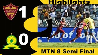 Lehlohonolo Mojela Goal Stellenbosch vs Mamelodi Sundowns  MTN 8 Semi Final Highlights 2024 [upl. by Allie]