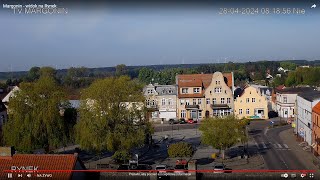 Web Cam  Margonin  widok na Rynek  transmisja na żywo live  HD 1080p [upl. by Ynoffit]