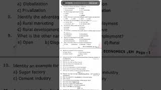 11th Economics Second Midterm Exam Question Paper 2024 11thstdsyllabus midtermpaper exam [upl. by Borman]